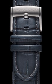 Genuine Italian Leather 22mm Dress Watch Strap - Dark Grey