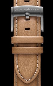 Genuine Italian Leather 22mm Watch Strap - Beige