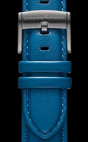 Genuine Italian Leather 22mm Watch Strap - Blue