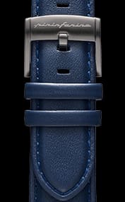 Genuine Italian Leather 22mm Watch Strap - Dark Blue