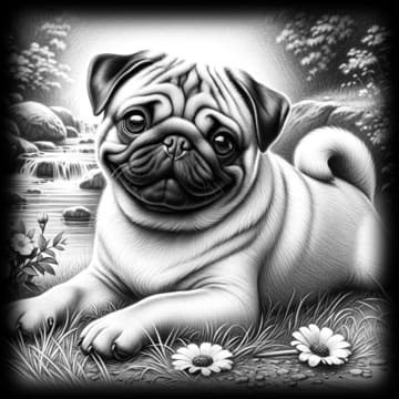 "Pug - Meadow Stream" - ASScoozie Design on FrostBuddy Universal Buddy | A Sweet Sip