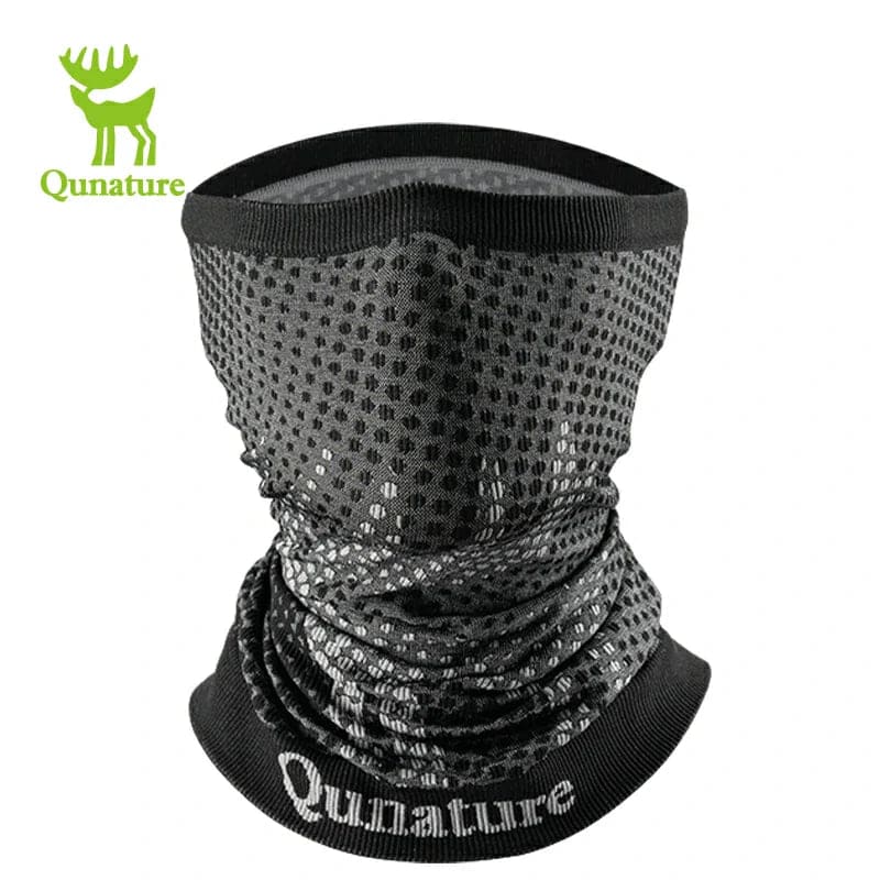 Qunature Warm Ski Face Mask - Reindeer Series, Skin-Friendly & Breathable - Black