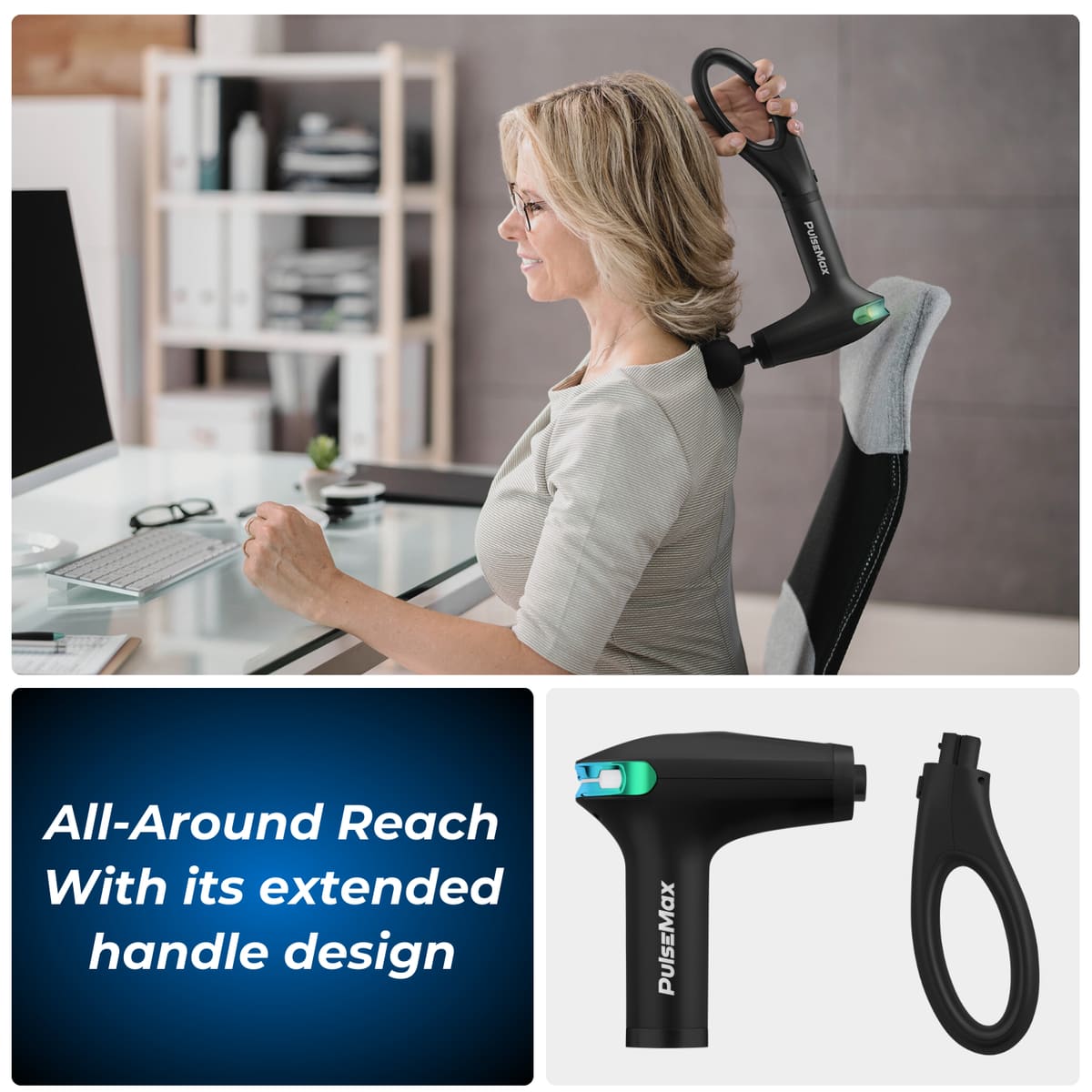 PulseMax Handheld Massage Gun