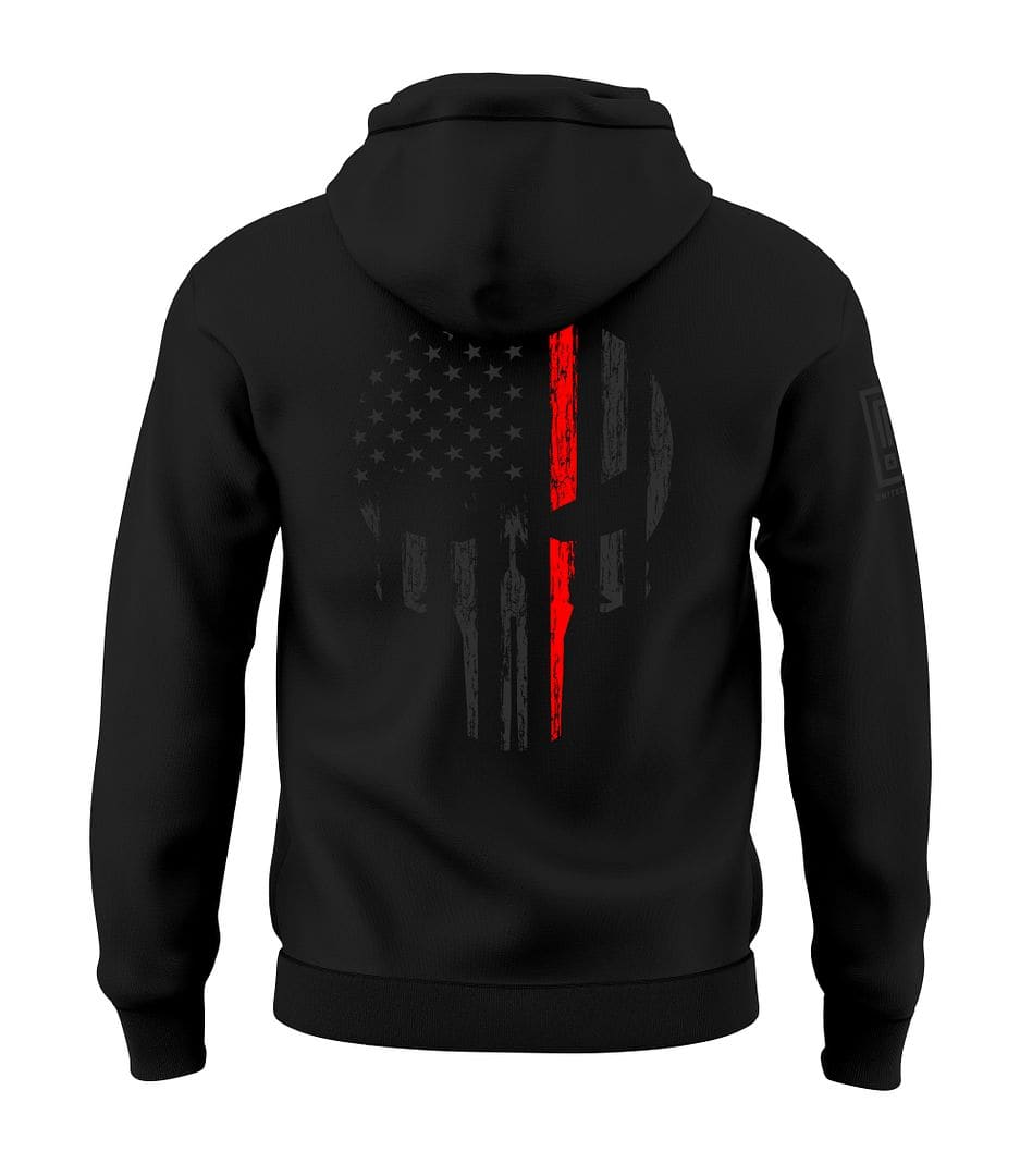 Red Line Skull Stealth Sweatshirt