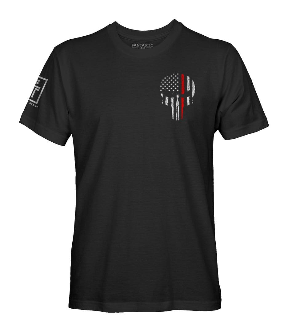 Red Line Skull T-Shirt