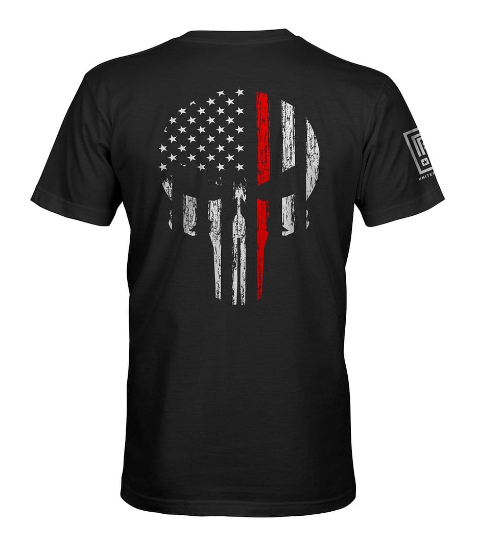Red Line Skull T-Shirt