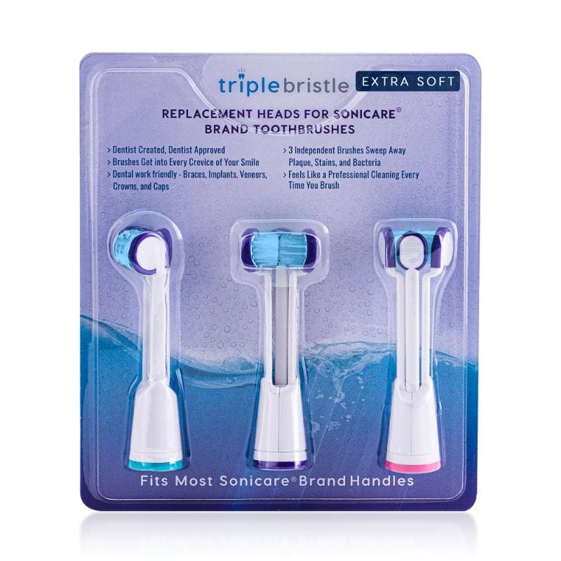 Replacement Brush Heads Compatible with Sonicare® Toothbrushes - Extra Soft Bristles