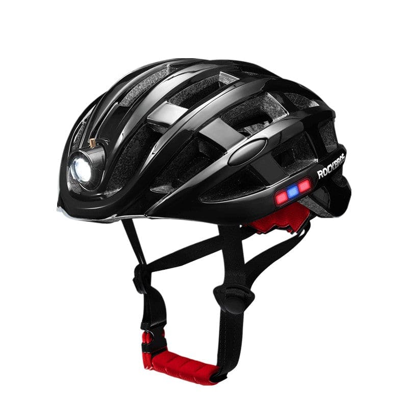 ROCKBROS Cycling Light Helmet 3Modes Bike Ultralight Helmet Electric USB - Black