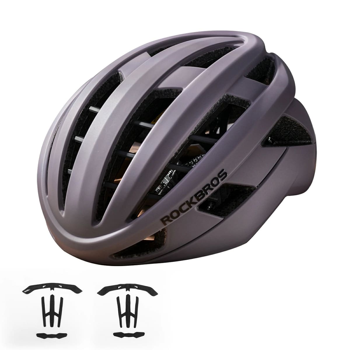 ROCKBROS LK-11 Cycling Helmet Integrated Adjustable Shockproof MTB Road Unisex - Purple / M