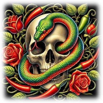"Skull & Roses" - ASScoozie Design on FrostBuddy Universal Buddy | A Sweet Sip
