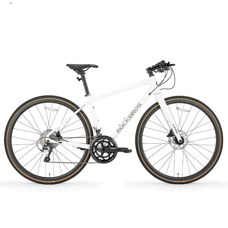 SPIN-P2M Carbon Fiber Fork Aluminum Frame Road Bike - White / S