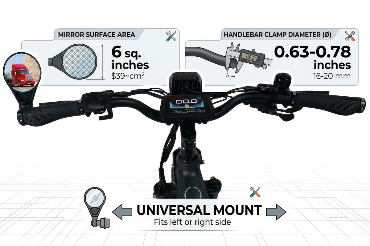 Sprintech Compact E-Bike Mirror