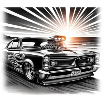 "Street Rod - Beach Blaze" - ASScoozie Design on FrostBuddy Universal Buddy | A Sweet Sip