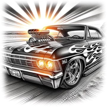 "Street Rod - Chrome Headlights" - ASScoozie Design on FrostBuddy Universal Buddy | A Sweet Sip