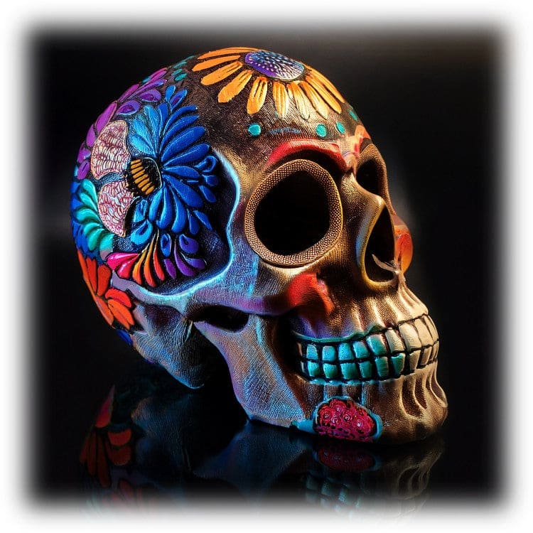 "Sugar Skull - Butterfly Side" - ASScoozie Design on FrostBuddy Universal Buddy | A Sweet Sip
