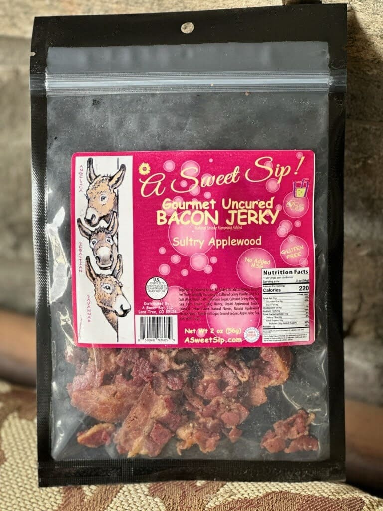 Sultry Applewood Bacon Gourmet Uncured Bacon Jerky by A Sweet Sip!