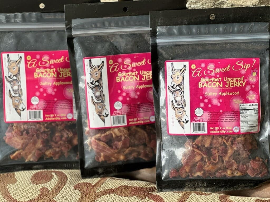 Sultry Applewood Bacon Gourmet Uncured Bacon Jerky by A Sweet Sip!