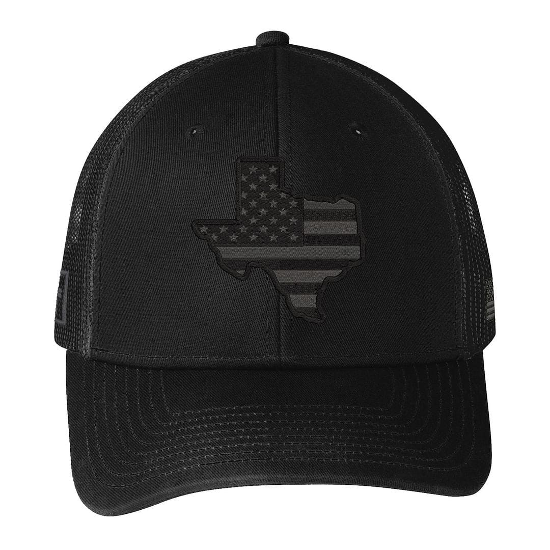 Texas USA Flag Stealth Trucker Hat