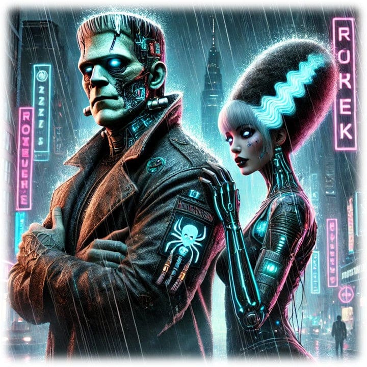 "The Frankensteins - Cyberpunk" - ASScoozie Design on FrostBuddy Universal Buddy | A Sweet Sip