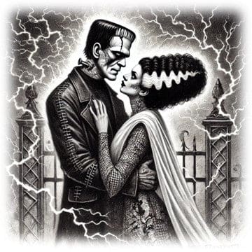 "The Frankensteins - Stormy Embrace" - ASScoozie Design on FrostBuddy Universal Buddy | A Sweet Sip