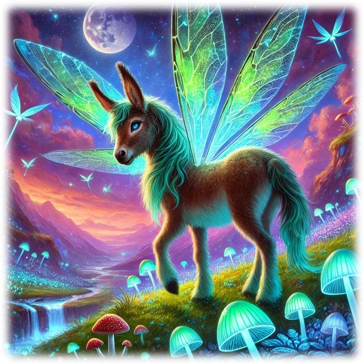 "The Imaginary Realm - Fairy Donkey" - ASScoozie Design on FrostBuddy Universal Buddy | A Sweet Sip