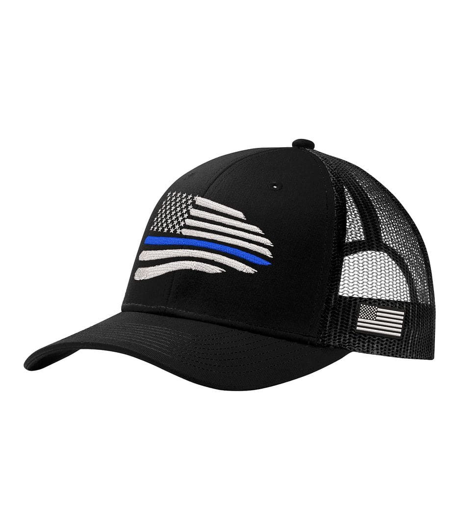 Thin Blue Line Flag Trucker Hat
