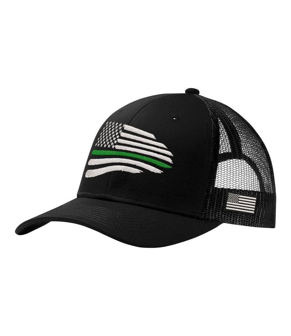 Thin Green Line Flag Trucker Hat
