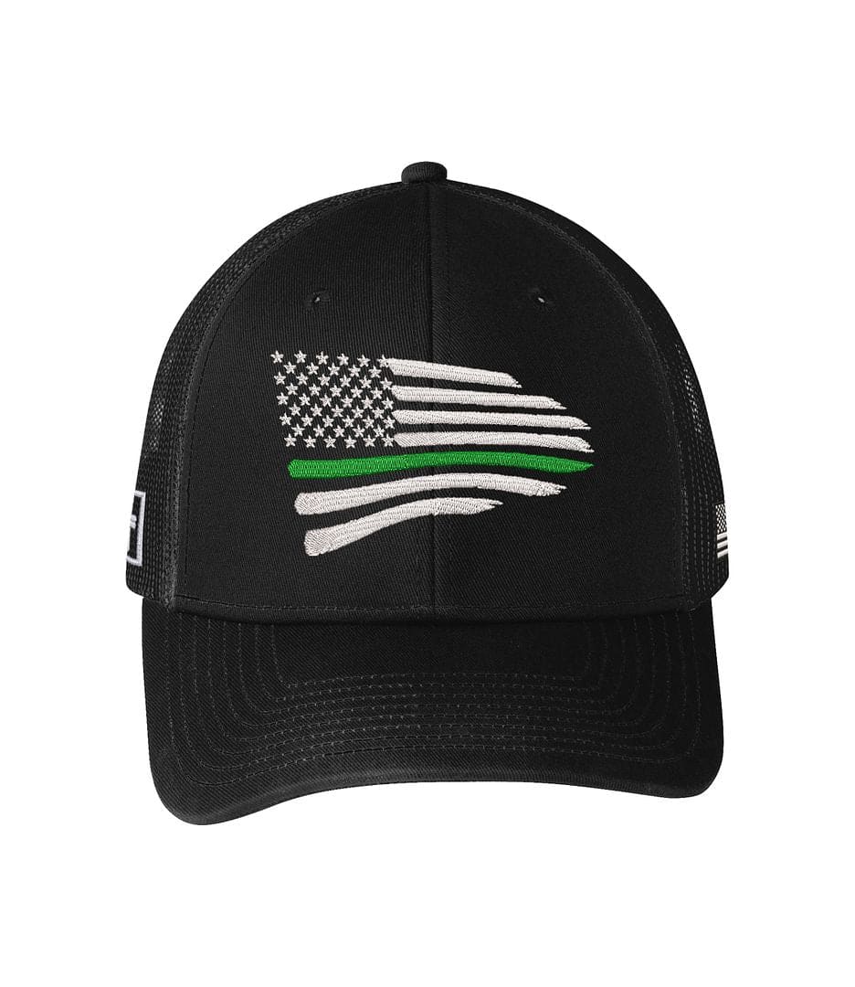 Thin Green Line Flag Trucker Hat