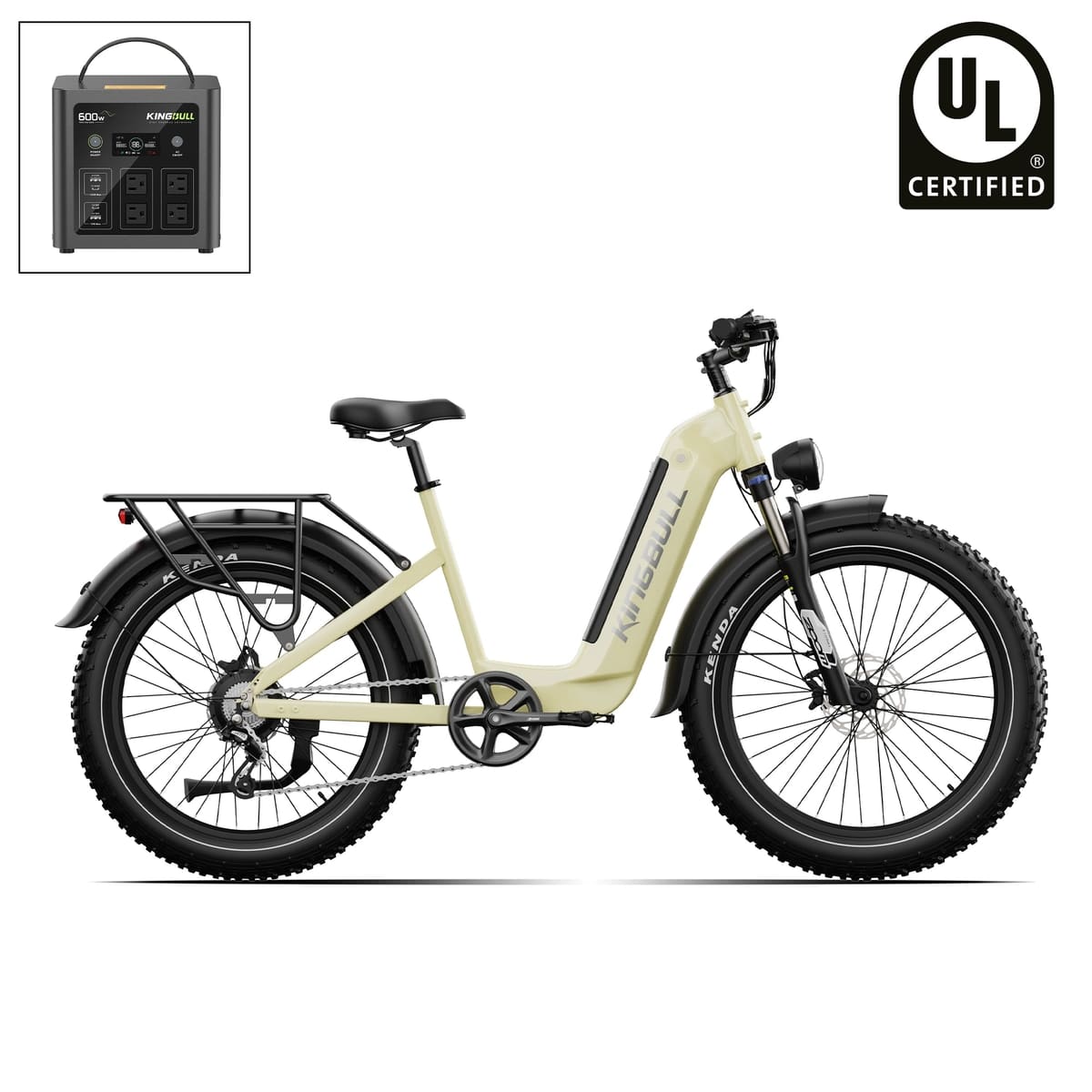 Trekker | Premium Step-Through Electric City Bike - Honeydew Green / +$259 Power Station Upgrade