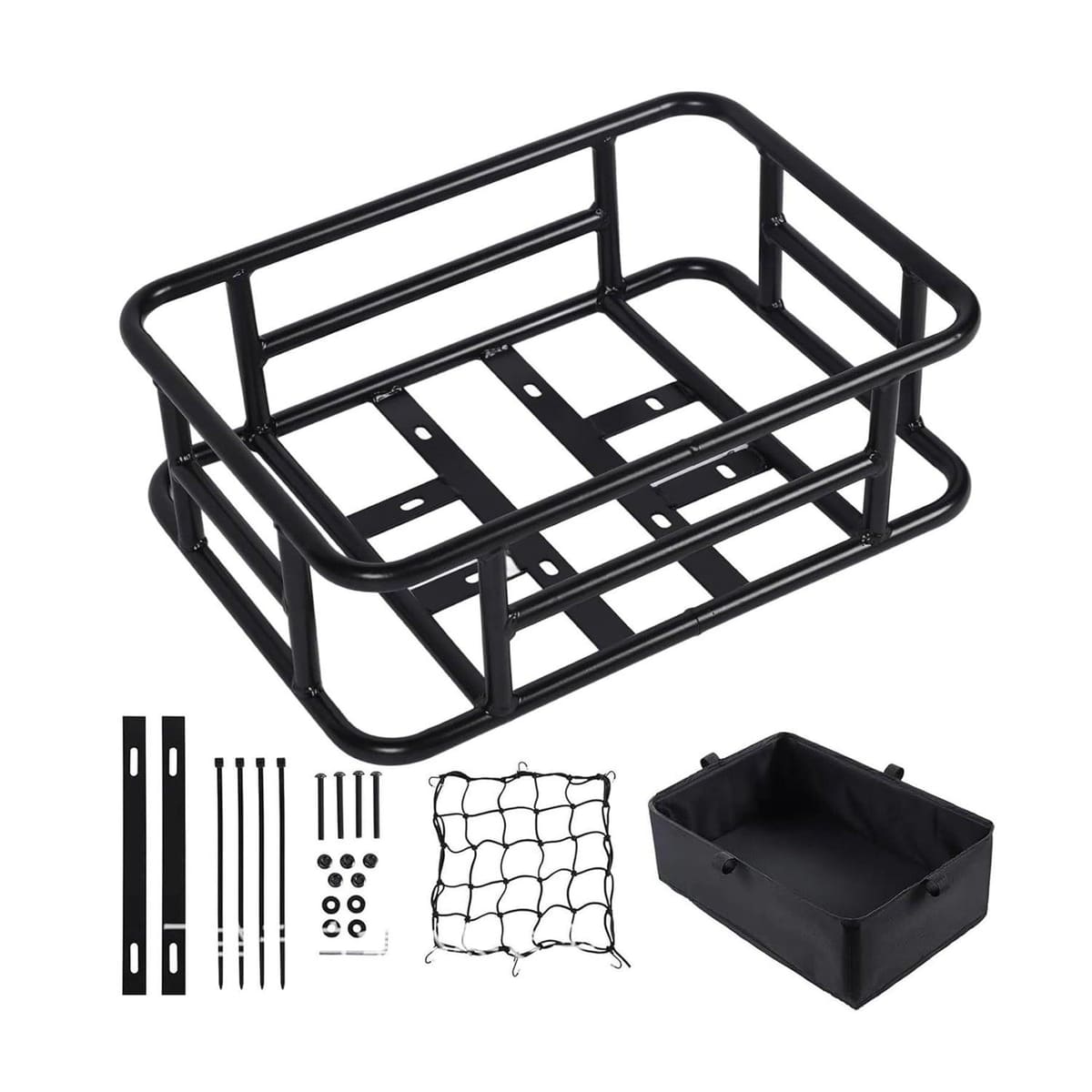 Vanpowers Bike Rear Cargo Rack Basket For Cargo E-Bikes