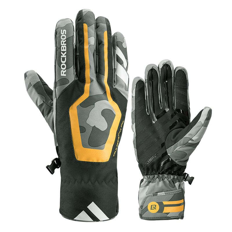 Winter Camouflage Ski Gloves - M