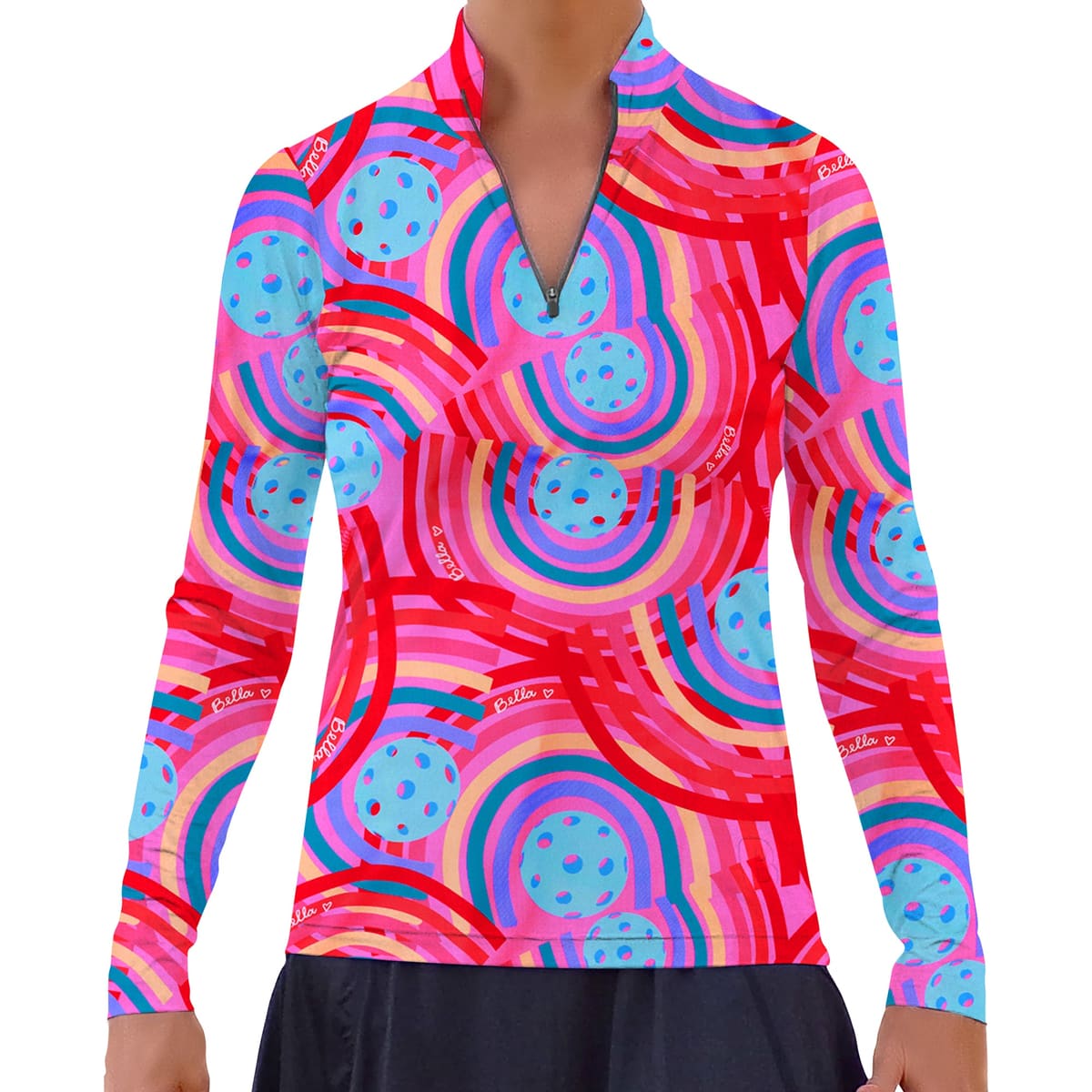 PB 1/4 Zip Long Sleeve Circle
