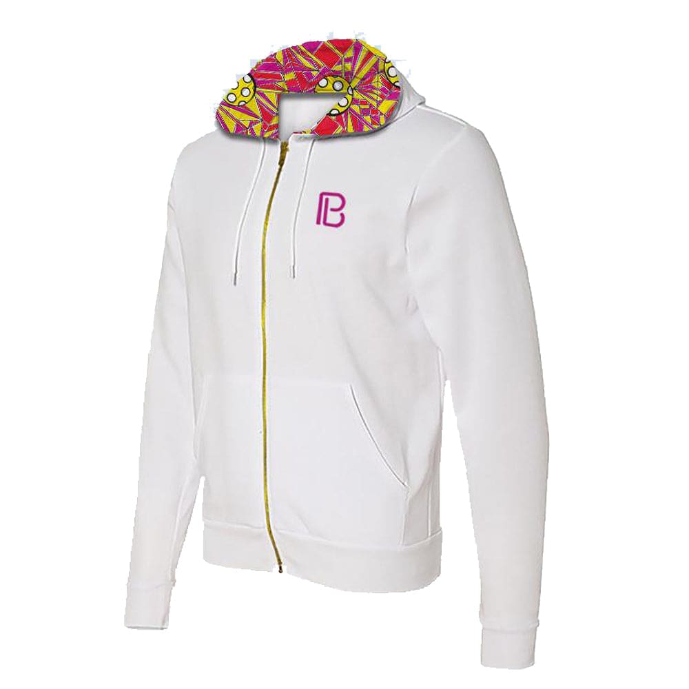 PB Hoodie Angle Shot White