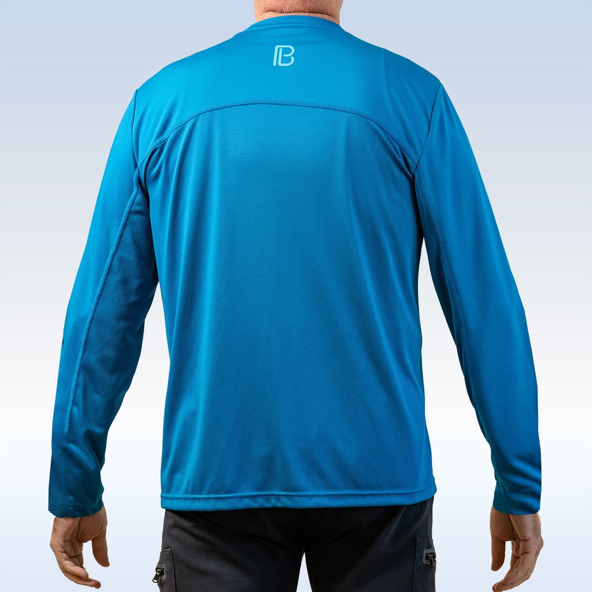 PB Men's Mykonos Blue Long Sleeve Tee